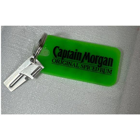Captain Morgan Get Spicey promo keychain VINTAGE - Picture 1 of 2